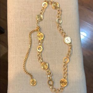 St.John gold button belt